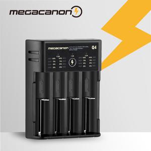 메가캐논 Q4 4구 올인원 멀티 고속충전기 18650 26650 21700 MEGACANON KC