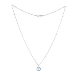 [제이반스][Jbans Classic] 문스톤 팬던트 써지컬스틸 체인목걸이 (J2302-AN125_SV)
