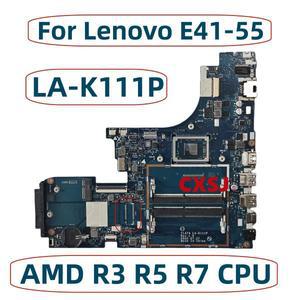 Lenovo E41-55 노트북 마더보드 FLAT4 LA-K111P 메인보드, R3 R5 R7 AMD CPU 5B21B68414 5B21B68391 5B21B6