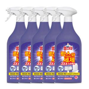 홈스타 락스와세제 욕실청소용 폼 스프레이 후로랄향 500ml 5개 곰팡이/살균