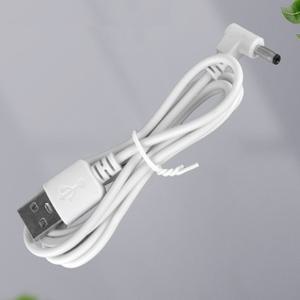 DC3.5 2A 1.2m 꺾임 USB 3.5 1.1 전원 충전 케이블 DC잭 DC전원 화이트- 벌크