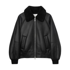 던스트 무스탕 UNISEX VEGAN SHEARLING BLOUSON BLACK (s사이즈)