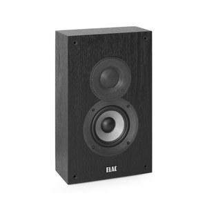 ELAC 데뷔 2.0 OW4.2 온월 스피커, 블랙(페어) - 1 u201D 천 돔 트위터 및 4 u201D 아라미드 섬유 우퍼 2방향 베이스 리플렉스 최대 35,000Hz 응답