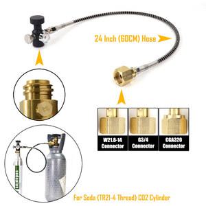 소다스트림 호스 CO2 CGA320 게이지 실린더 탱크 커넥터 포함 충전용, 키트, 리필 W21.814 어댑터 G3/4