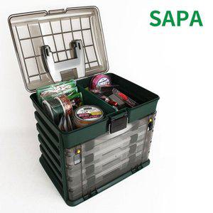 [SAPA]싸파 대형 2단 82파티션 멀티 태클박스 H517 /다용도 멀티소품박스
