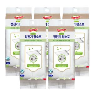 3M 스카치 베이직 정전기 대형 청소포 일회용 50매 X5