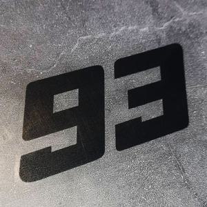 레이싱 드라이버 93 오토바이 자외선 차단 쿨 데칼 스티커 야마하 Tmax 혼다 HRC CBR 스즈키 가와사키 닌자