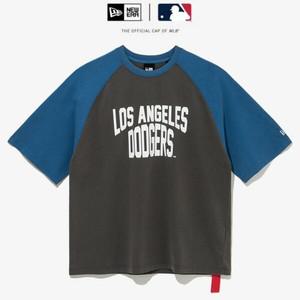 뉴에라 MLB LA 다저스 래글런 티셔츠 하이 타이드 14679819