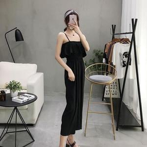 점프수트 7부 얇은 여름 바캉스 끈 나시 휴양지 휴가