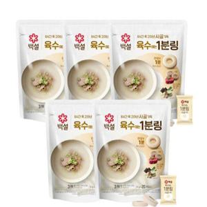 요리재료 간장 소금 육수에는 사골가득 1분링 80g 5개