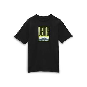 반스 남아 블랙 반팔 티셔츠 VN000030KBLK1