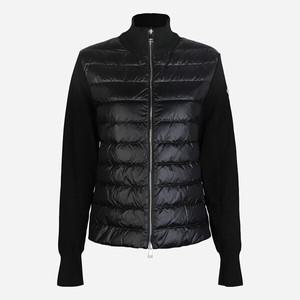 5S 9B00025 M1131 999 여성 패딩 믹스 집업 자켓 블랙