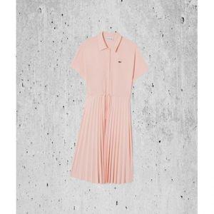 매장정품 라코스테 LACOSTE 여성 밑단 플리츠 반팔 폴로 드레스 [베이지] EF408E-55G02S 1837561