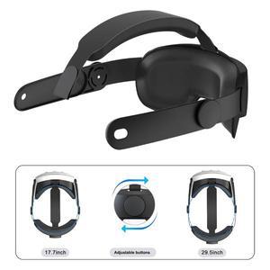 VR 용품 메타 퀘스트 3 VR 헤드셋용 헤드 스트랩 편안함  오큘러스 블랙