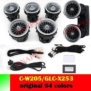 자동차 조명용품 벤츠 호환호환 AMG CEGLC 쿠페 W205 W213 X253 C200 E300 용 LED 자동차 터빈 노즐 분위기