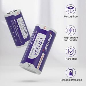 CR123A 3V 리튬 배터리 CR17345 1600mAh 고전력 123A 포토 123  카메라 완구용 12 팩/박스