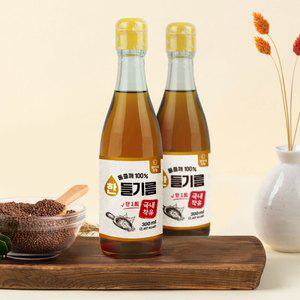 [김선교장인]국내 저온착유 통들깨 100 들기름 300ml 2병