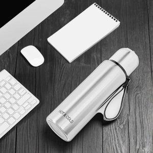 보온병 800ML 실버 손잡이 텀블러 보냉 미끄럼방지 스텐 티망