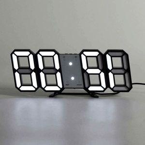[기타]LED 스마트 벽시계 블랙화이트 화장대 리모컨 온도