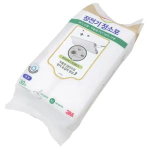 3M ScotchBrite 정전기 청소포 대형 30매/부직포 점착식 일회용 걸레 밀대 리필 먼지 청소 바닥 1회용 다용