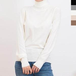 [오노마] ONM 여자 가을 포근한 데일리 노멀 베이직 폴라 니트티  8649217)