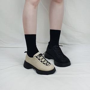 린츠 국산 스트링 밴딩끈 키높이 통굽 캐주얼 로퍼 6cm