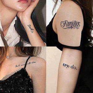 영문 레터링 타투스티커 패션 헤나 문신 스티커 (WFHURE0)