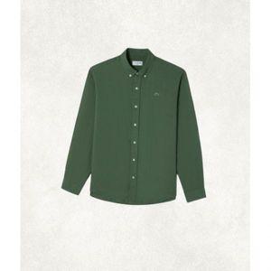 매장정품 LACOSTE 남성 솔리드 린넨 셔츠 [카키] CH669E-55GLA6 170600