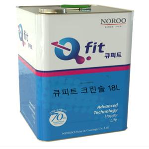 노루페인트 큐피트 크린솔 유광 아크릴 수성 외부용 광택스 페인트 18L 낙서방지 오염방지