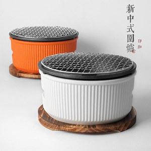 식화로 캠핑 화로 야끼 4인 촛불 미니숯불화로 옹기 가마솥화덕 아이언 감성