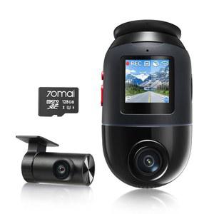 70mai 듀얼 대시 캠 앞뒤 4K, 소니 IMX678 탑재 차량용 카 카메라, 스타비스 2 나이트 비전, 4G LTE, AI 모션 감지, ADAS, 5GHz Wi-Fi 6, 주차 모니터, 음성 제어(4K 옴니 X800)