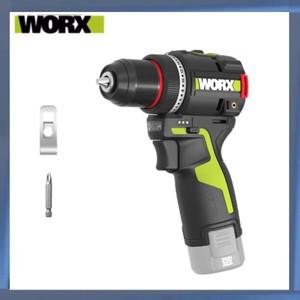 WORX WU135 무선 전기 드릴 12V 50Nm 1800rpm 브러시리스 금속 가공 스마트 클러치(배터리 및 제외)