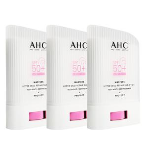 AHC 마스터즈 하이퍼 마일드 리페어 선스틱 22g x 3개 쿨링 무기자차