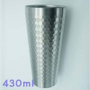 고야 이중 스텐컵 4호 430ml 스텐레스컵 물컵 맥주컵