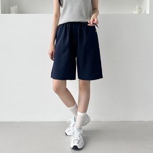 여성 여름 인견바지 반바지 밴딩 5부반바지