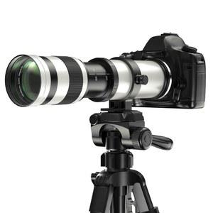 EF/EF-S 420-800mm F8.3 Telephoto Zoom Lens(MF) for Canon EOS Rebel T8i/T7i/T7/T6i/T5/T3i/T2i/XSi/SL3/SL2/T100/90D/80D/70D/50D/5D Mark IV/6D II/7D II/1D X III II-Manual Focus DSLR Cameras Lenses(White)