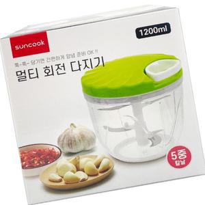 마늘다지기 4962 5중날 야채다지기 다지기 멀티 회전 썬쿡 1200ml