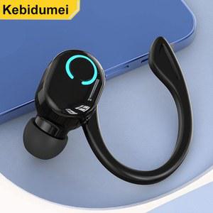 무선 이어폰 스포츠 헤드폰 Bluetooth 5.2 이어 버드 iPhone 용 마이크가있는 핸즈프리 헤드셋 Samsung Xiaomi 스마트