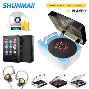 cd 플레이어 어학용 다기능 서라운드 사운드 블루투스 USB MP3 디스크 휴대용 음악 원격 제어 스테레오 스피커 인테리어 침실