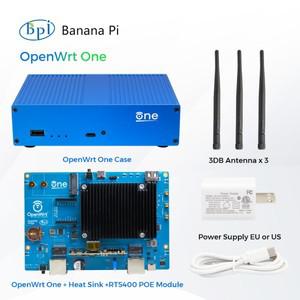 Banana Pi OpenWrt One MediaTek MT7981B 1GB DDR4 2.5GbE 및 기가비트 이더넷 256 MiB SPI NAND 오픈 소스