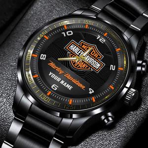 퍼스날라이즈드 Harley Davidson 블랙 스테인레스 스틸 시계 [세금포함] [정품] 명품시계 손목시계 패션시