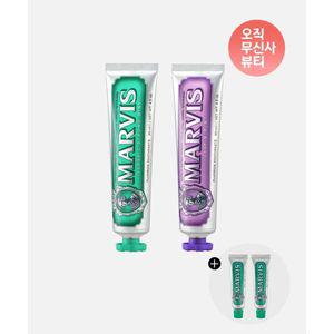 매장정품 MARVIS 마비스 치약 85ml 2종 (클래식,자스민)+10ml 2개 증정
