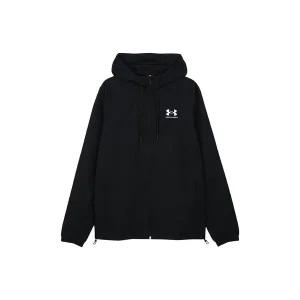 [언더아머] 라이벌 우븐 윈드브레이커 블랙 화이트 1390149-001