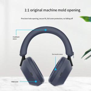 헤드 장착형 이어폰 커버 Sony WH-1000XM6 헤드폰 케이스 액세서리 용 실리콘 땀 방지 스크래치 귀마개