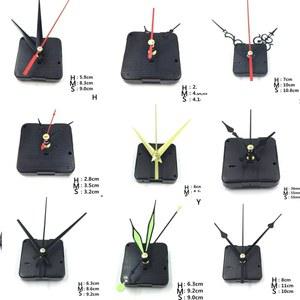 걸이식 DIY 쿼츠 시계 무소음 벽시계 무브먼트 수리 메커니즘 부품 바늘이 있는 세트