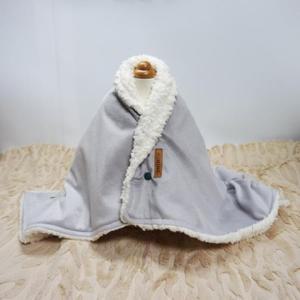 [BZI5495L_51CM]핸드메이드 극세사 양털 이불 (소/그레이)