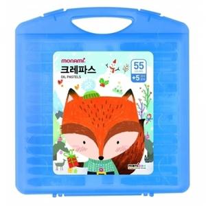 가방크레파스 모니주 55색 블루
