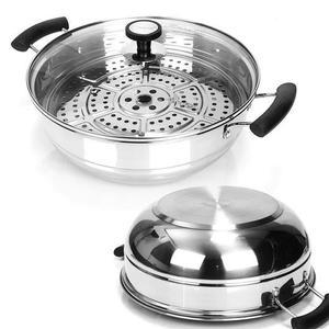키친아트 찜판 대형냄비 찜솥 직화 전골 스텐냄비 32cm