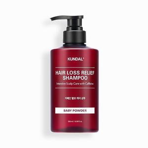 | 쿤달 | 카페인 탈모샴푸 500ml (베이비파우더) 볼륨케어 단백질샴푸 모근강화 두피관리 모발영양 헤어케