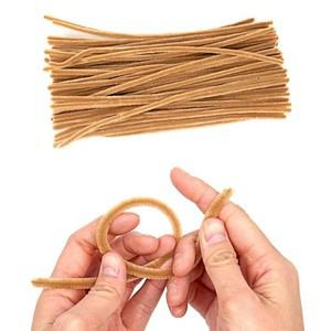 미술 공예재료 모루 연갈색 100개입 30cm 모루 갈색모루 트리만들기 핸드공예 모루공예